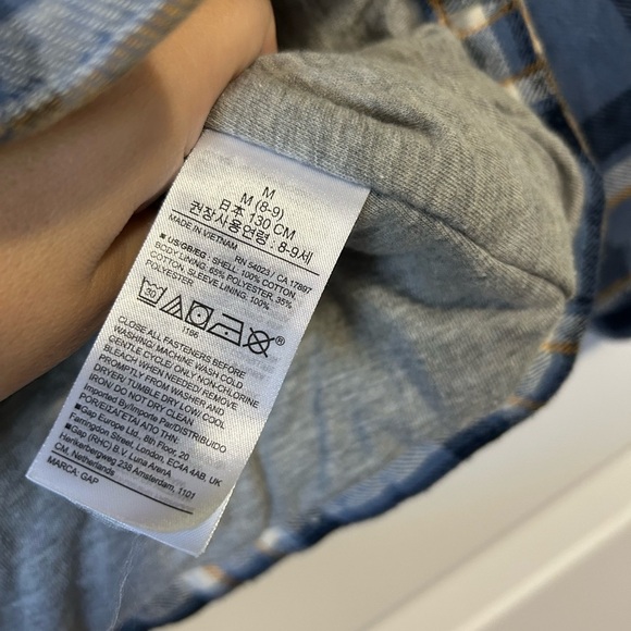 GAP Kids Shacket Plaid Coat Fall - Picture 4 of 6